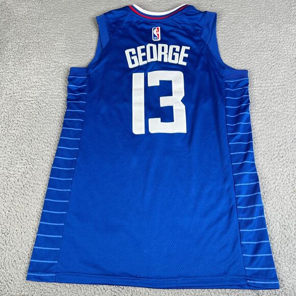 Paul George LA #13 Jersey 44 Medium Nike NBA Los Angeles Clipper Bumble Swingman - Picture 5 of 9